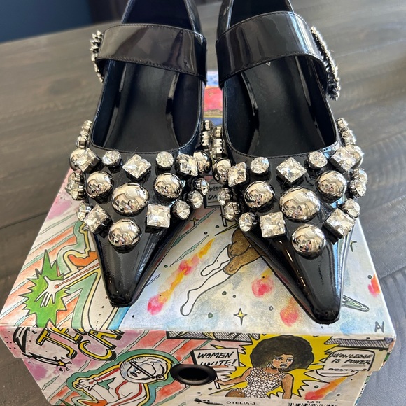 Jeffrey Campbell Otelia-J embellished pointed toe pumps - Picture 2 of 8